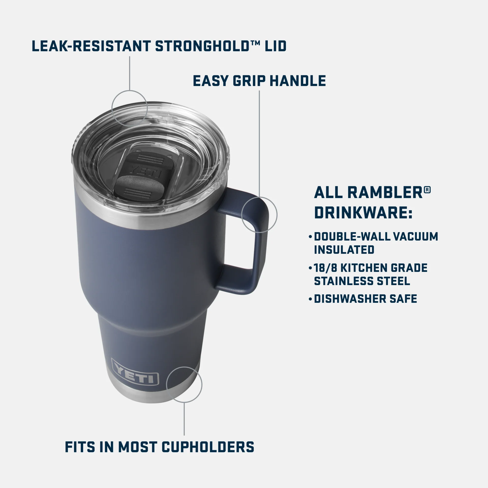 Rambler® 30 oz (887 ml) Travel Mug - Image 3