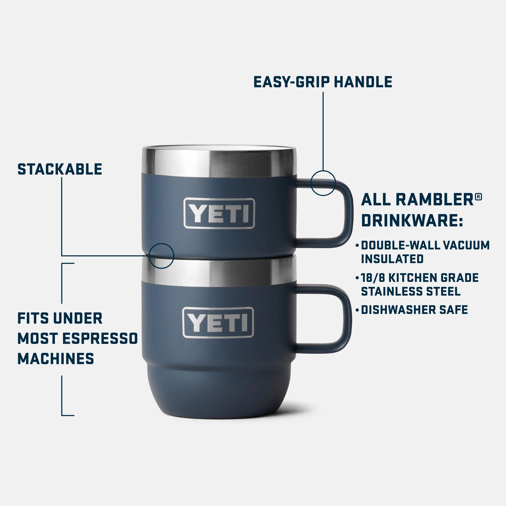 Rambler® 6 oz (177 ml) Stackable Mugs - Image 9